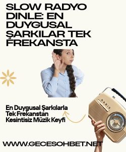 Slow Radyo Dinle: En Duygusal Şarkılar Tek Frekansta, En Duygusal Şarkılarla Tek Frekanstan Kesintisiz Müzik Keyfi, En Sevilen Slow Şarkılar Artık Tek Frekansta 